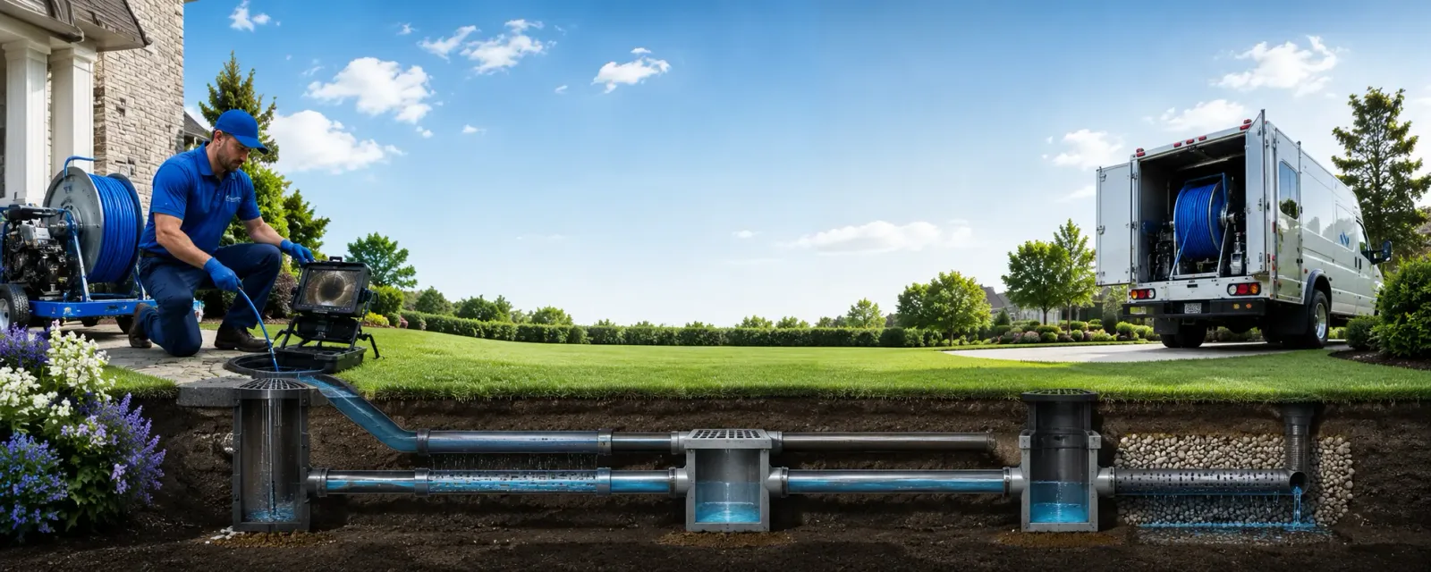 Outdoor drain cleaning information for Worthington, WV